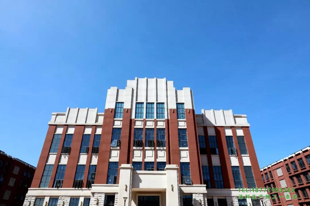 廣西醫(yī)科大學武鳴校區(qū)外墻真石漆由廣西綠桂涂料廠包工包料實拍1
